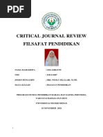 Critical Journal Review Filsafat Pendidikan