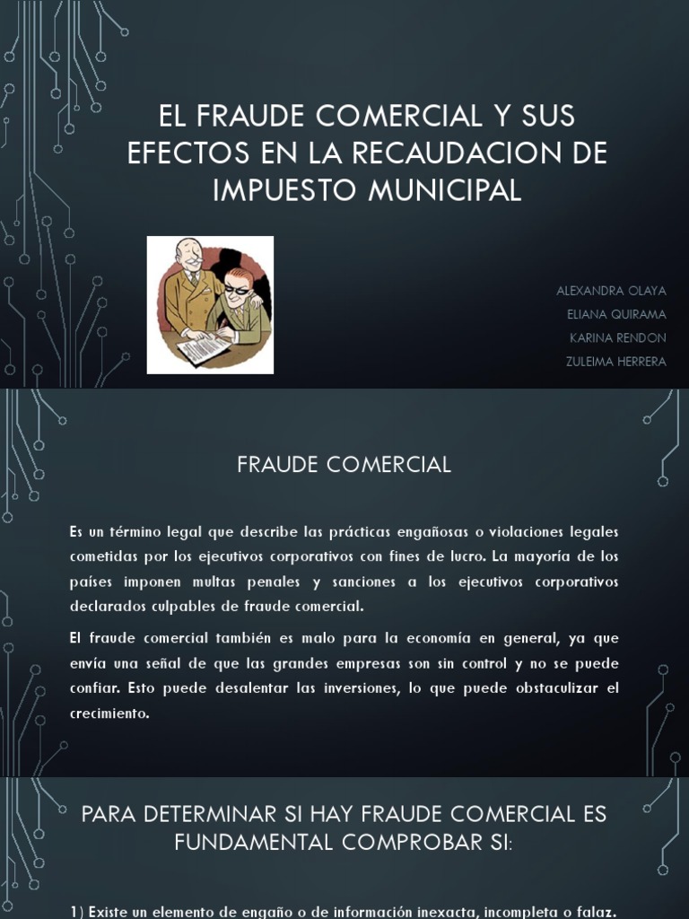 Efectos del Fraude Comercial en Impuestos | PDF | Corrupción política ...