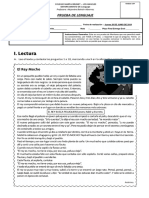 PRUEBA Comprension Lectora 20 de Junio 4to 2019