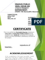 Deheradun Public SCHOOL (2018-19) Experiment:: Physics Project