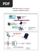 GW-7553 Example For SIMATIC STEP 7: (Modbus TCP Slave)