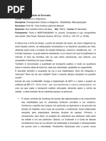 Fichamento BORTHAGARAY, A. Coord. Conquistar a Rua Compartilhar Sem Dividir.