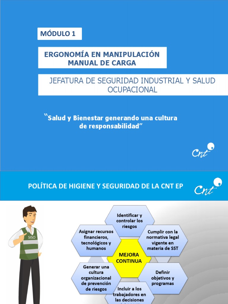 Ergonomía en Manejo de Cargas Manuales | PDF | Factores humanos y ...