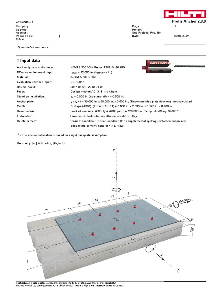 Hilti Rebar PDF Strength Of Materials Drill