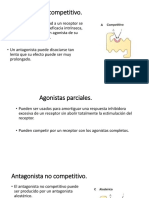 Antagonistas competitivos y no competitivos, agonistas parciales y sinergismo de fármacos