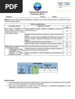 Evaluacion de Potencias y Raices, Octavo
