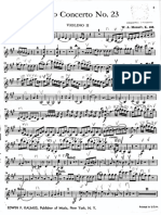 Piano concerto #23 W. A. Mozart (violin II)