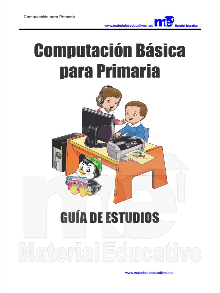 Computación Básica para Primaria-Me PDF | PDF | Microcomputadoras ...
