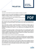 Gestão de Projetos Roteiro