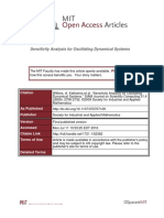 Sensitivity Analysis For Oscillating Dynamical Systems: Citation