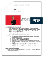 Curriculum Vitae: Nume: Pană Prenume: Adriana Doina