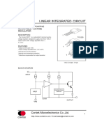 LM317 Linear Integrated Circuit: 3-Terminal 1A Positive Adjustable Voltage Regulator