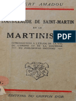 Amadou Robert - Louis-Claude de Saint-Martin Et Le Martinisme
