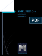 Simplified C++ 40 Programs User Manual