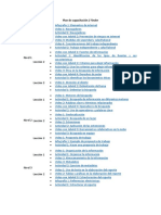 Plan de Capacitación