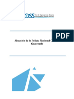 Situación de La Policía Nacional Civil en Guatemala 27 de Agosto