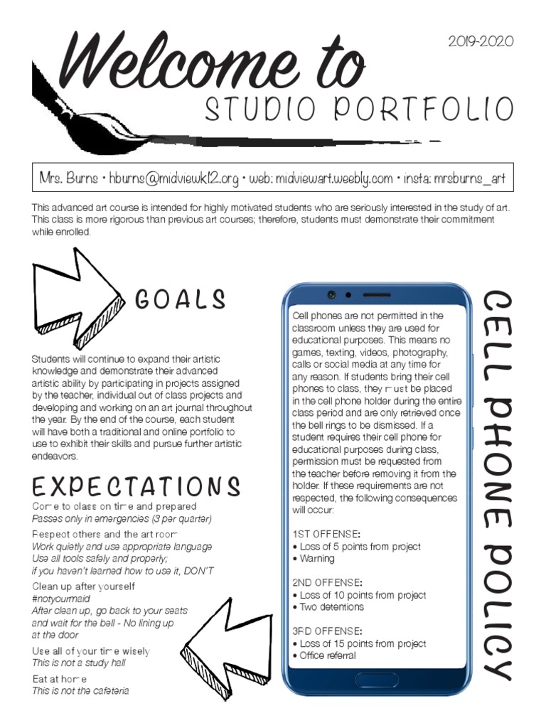 Advanced Art Course Overview 2019-2020 | PDF | Psychological Concepts ...