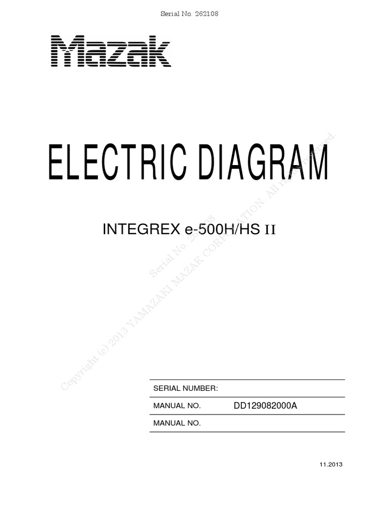 Electric Diagram Integrex E 500h Hs Ii