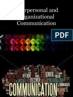 Interpersonal and Organizational Communication