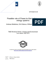 Possible Role of Power-to-Gas in Future Energy Systems: Andreas Belderbos, Erik Delarue, William D Haeseleer