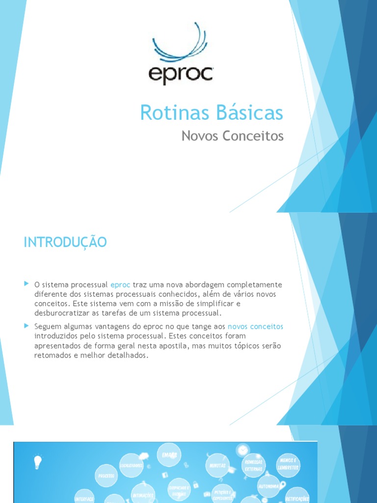 Introdução ao Sistema eproc | PDF | Sentença (jurídico) | Juiz