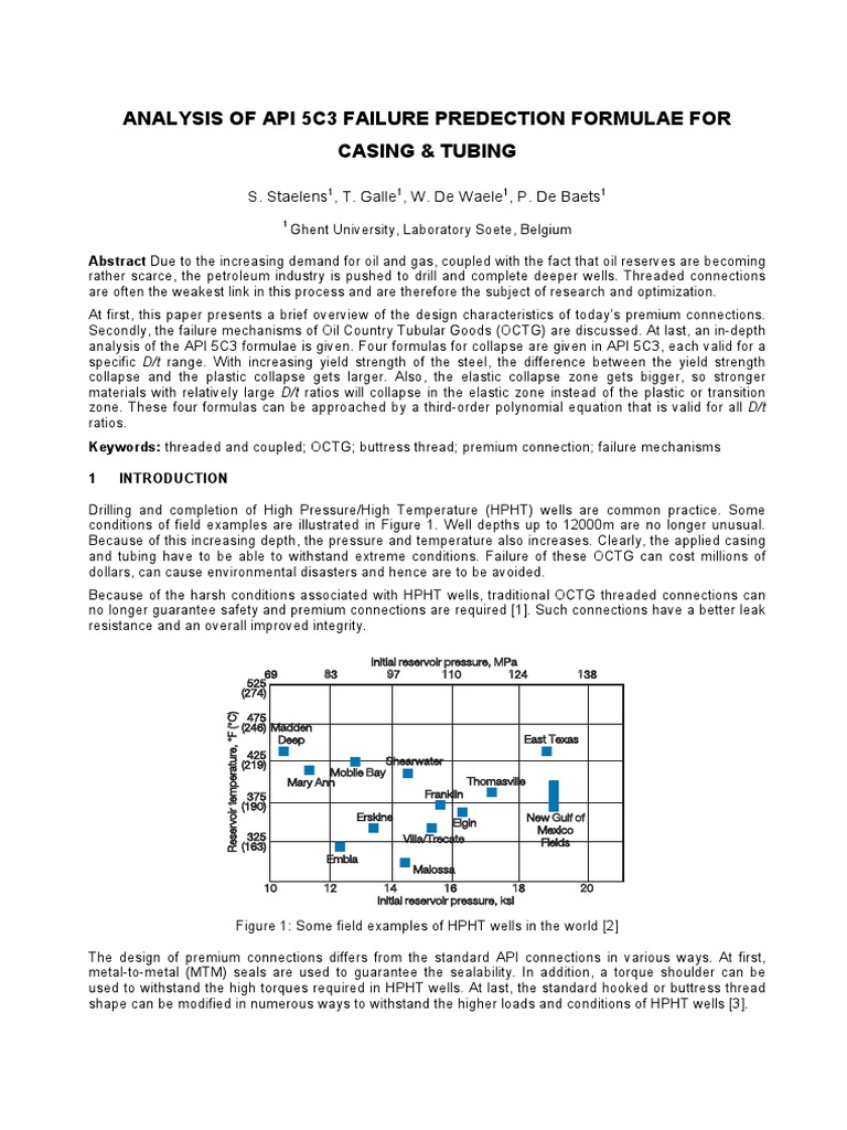 Análisis de API 5C3 PDF | PDF | Oil Well | Petroleum