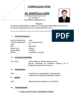 Curriculum de Leonel Mantilla