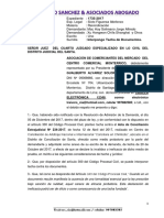 Escrito Tacha Documento Monterrico