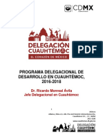Programa de Desarrollo Delegacional 2016-2018 1