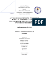 Autonomous Monitoring Pioneer For Habitats, Infrastructures and Terrariums For Rehabilitation, Inflow and Topography Effect