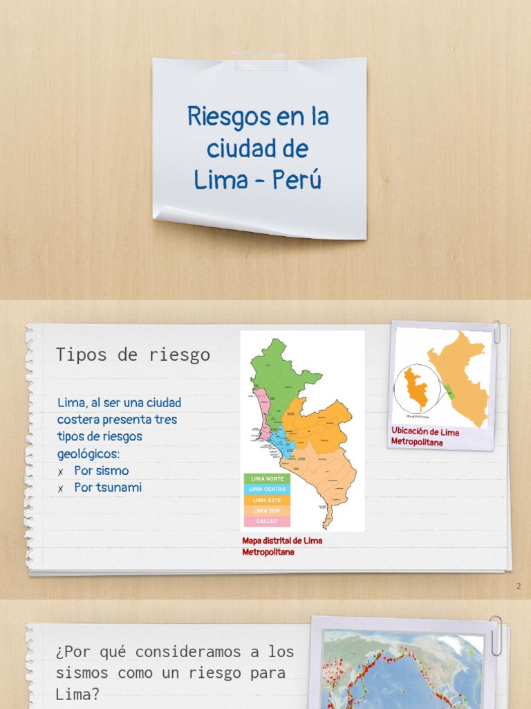 Riesgos en Lima | PDF | Temblores | Tsunami