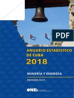 Anuario Estadistico de Cuba 2018 Mineria y Energia PDF