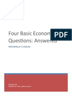 Four Basic Economic Questions: Answered: Nathanielle P. Catalan