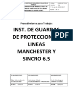 Instalacion de Guardas de Protección en Lineas Manchester y Sincro 6.5