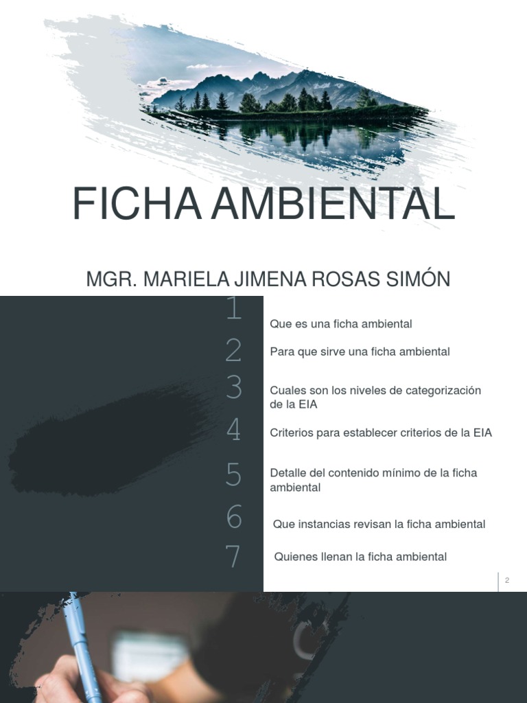 Definición y Función de la Ficha Ambiental | PDF | Evaluación de ...