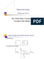 Pertemuan - 10 - (Field Effect Transistor) PDF