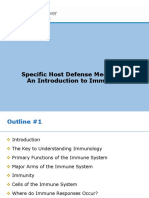 Specific Host Defense Mechanisms: An Introduction To Immunology