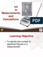 3 Significant Figures in Measurements and Calculations