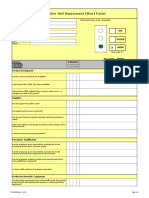 Supplier Self Assessment Short Form