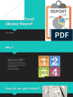 Annual School Library Report K Wyber - Please Review Before The Conference and Bring Along Your Collected 'Evidence'.
