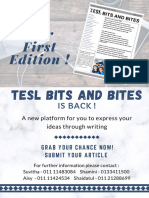 Our First Edition !: Tesl Bits and Bites