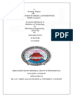 A Training Report ON Brake System in Diesel Locomotives RDSO Lucknow in Partial Fulfillment of Bachelor of Technology in Mechanical Engineering (2019-20)