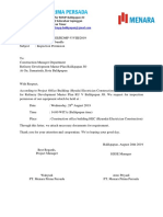 Surat Permohonan Inspeksi Bahasa Inggris Nomor 4