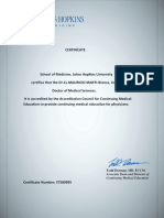 Accredited Doctor of Medical Sciences For The Presentation of The Thesis.