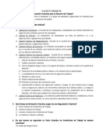 cuestionario de derecho procesal del trabajo 