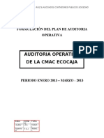 Plan de Auditoria Operativa