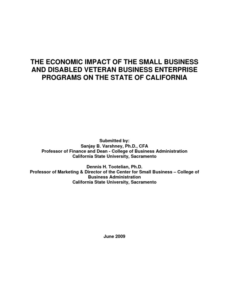 Small Business Study | PDF | Small Business | Employment