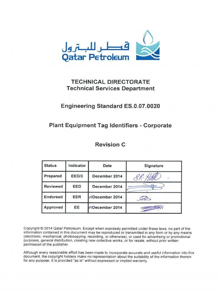 Equipment Tagging Standards Overview | PDF | Pipe (Fluid Conveyance) | Hvac