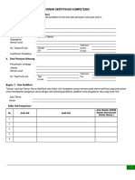 Contoh APL 01 Formulir Sertifikasi Kompetensi