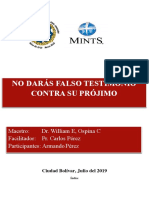 I - No Darás Falso Testimonio Contra Su Projimo2019